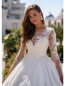 Luxury Beaded White Lace Vintage Wedding Dress